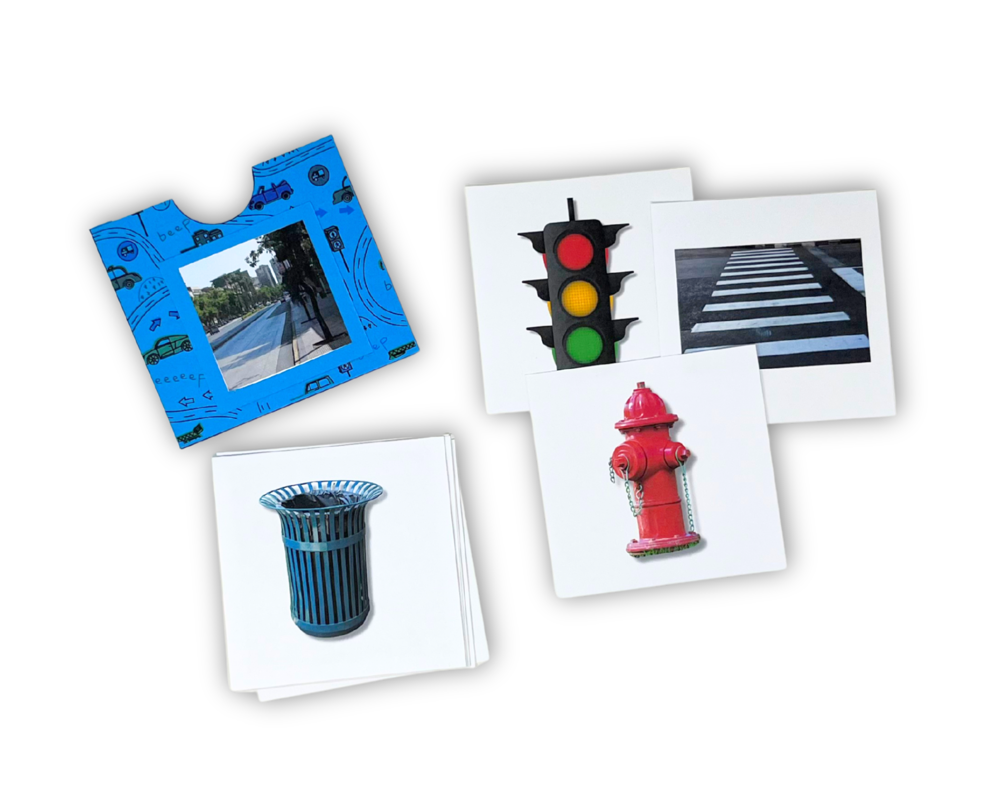 On the Street Vocabulary Cards (Digital PDF)