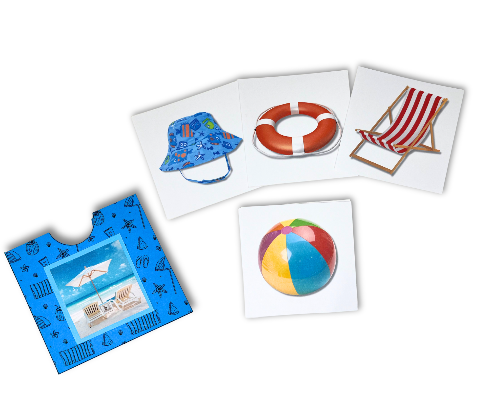 Beach Vocabulary Cards (Digital PDF)